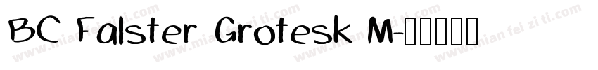 BC Falster Grotesk M字体转换